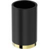 Mexen Triv stehender Zahnbürstenbecher, schwarz/gold - 70A33053-50B
