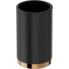 Mexen Triv stehender Zahnputzbecher, schwarz/roségold - 70A33053-60B