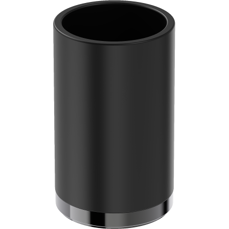 Mexen Triv stehender Zahnbürstenhalter, schwarz/schwarz Chrom - 70A33053-73B