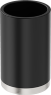 Mexen Triv stehender Zahnbürstenbecher, schwarz/gebürstetes Nickel - 70A33053-97B