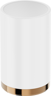 Mexen Triv stehender Zahnbürstenhalter, weiß/roségold - 70A33053-60W
