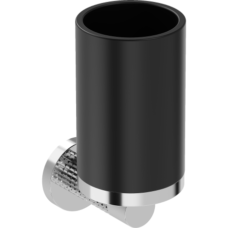Mexen Triv Zahnputzbecher, Schwarz/Chrom - 70A33051-00B