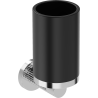 Mexen Triv Zahnputzbecher, Schwarz/Chrom - 70A33051-00B