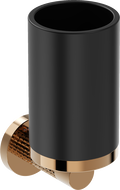 Mexen Triv Zahnputzbecher, Schwarz/Roségold - 70A33051-60B