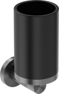 Mexen Triv Zahnputzbecher, schwarz/gebürstetes Gun Gray - 70A33051-66B