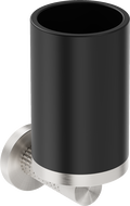 Mexen Triv Zahnputzbecher, schwarz/gebürsteter Nickel - 70A33051-97B