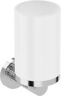 Mexen Triv Zahnbürstenbecher, weiß/chrom - 70A33051-00W