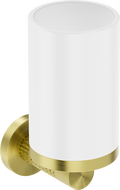 Mexen Triv Becher für Zahnbürsten, weiß/gebrüstet gold - 70A33051-55W