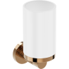 Mexen Triv Zahnputzbecher, weiß/roségold - 70A33051-60W