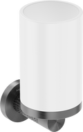 Mexen Triv Zahnputzbecher, weiß/Gun gray gebürstet - 70A33051-66W