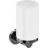 Mexen Triv Zahnputzbecher, weiß/black chrome - 70A33051-73W