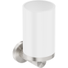Mexen Triv Zahnbürstenhalter, weiß/gebürstetes Nickel - 70A33051-97W