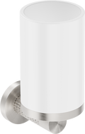 Mexen Triv Zahnbürstenhalter, weiß/gebürstetes Nickel - 70A33051-97W