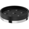 Mexen Triv Stehende Seifenschale, Schwarz/Chrom - 70A33057-00B