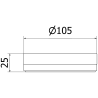 Mexen Triv stehende Seifenschale, schwarz - 70A33057-70B
