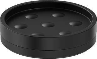 Mexen Triv stehende Seifenschale, schwarz - 70A33057-70B