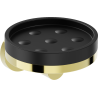 Mexen Triv Seifenschale, schwarz/gold - 70A33055-50B
