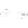 Mexen Triv Seifenschale, schwarz - 70A33055-70B