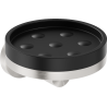 Mexen Triv Seifenschale, schwarz/gebürsteter Nickel - 70A33055-97B