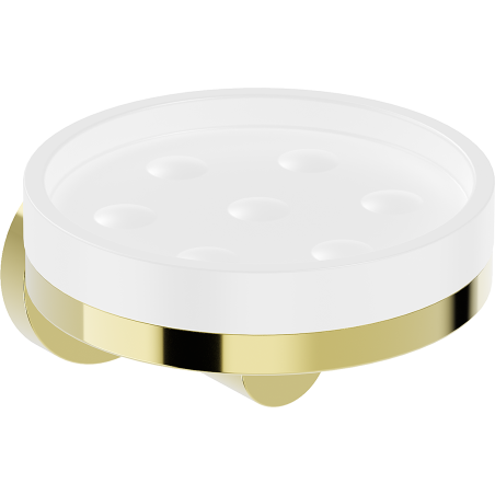 Mexen Triv Seifenschale, Weiß/Gold - 70A33055-50W