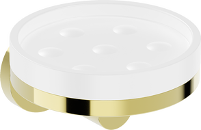 Mexen Triv Seifenschale, Weiß/Gold - 70A33055-50W