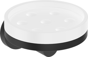 Mexen Triv Seifenschale, weiß/schwarz - 70A33055-70W