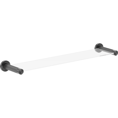 Mexen Triv hängendes Glasregal, gun gray gebürstet - 70A33061-66