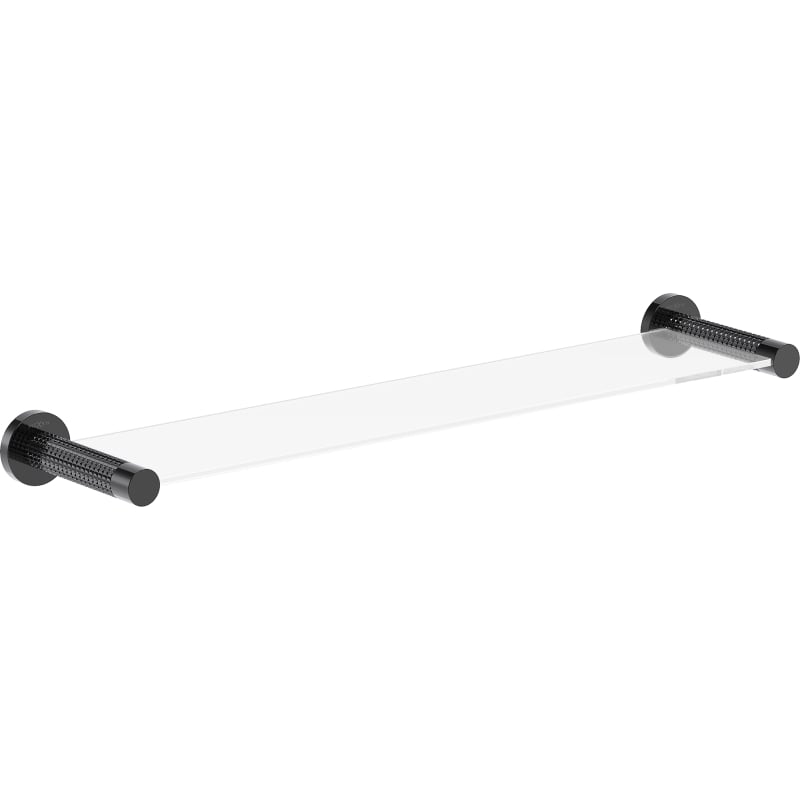 Mexen Triv hängendes Glasregal, Black Chrome - 70A33061-73
