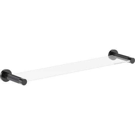 Mexen Triv hängendes Glasregal, Black Chrome - 70A33061-73