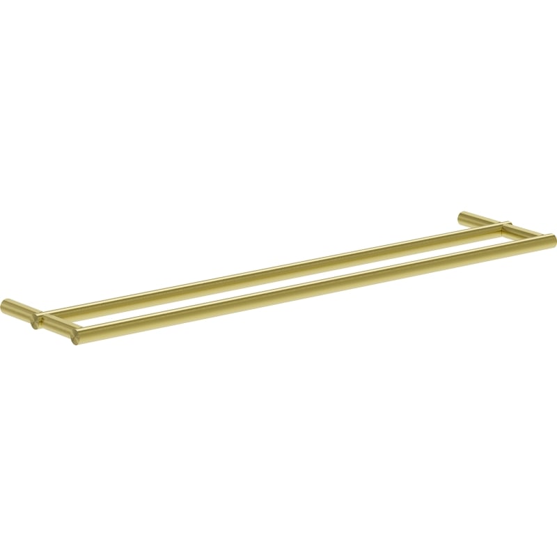 Mexen Loop doppelter Handtuchhalter, gebürstetes Gold - 70A71047-55