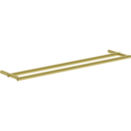 Mexen Loop doppelter Handtuchhalter, gebürstetes Gold - 70A71047-55