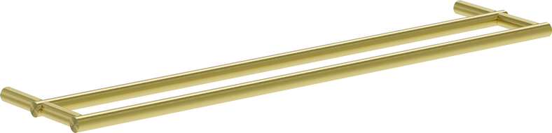 Mexen Loop doppelter Handtuchhalter, gebürstetes Gold - 70A71047-55