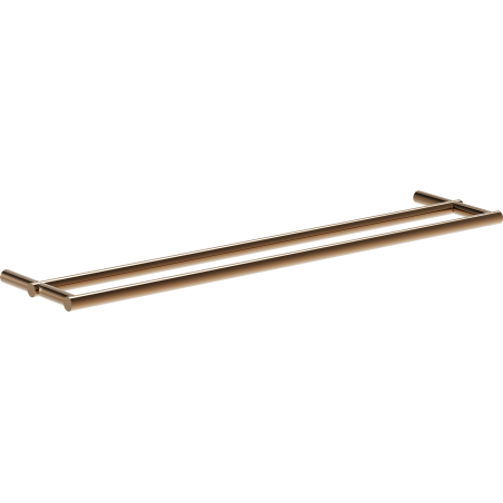 Mexen Loop doppelter Handtuchhalter, Roségold - 70A71047-60