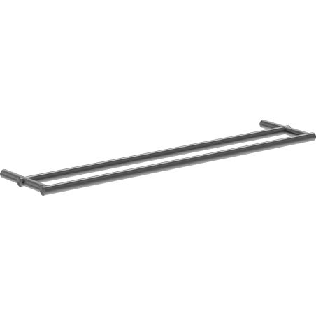 Mexen Loop doppelter Handtuchhalter, gun gray gebürstet - 70A71047-66