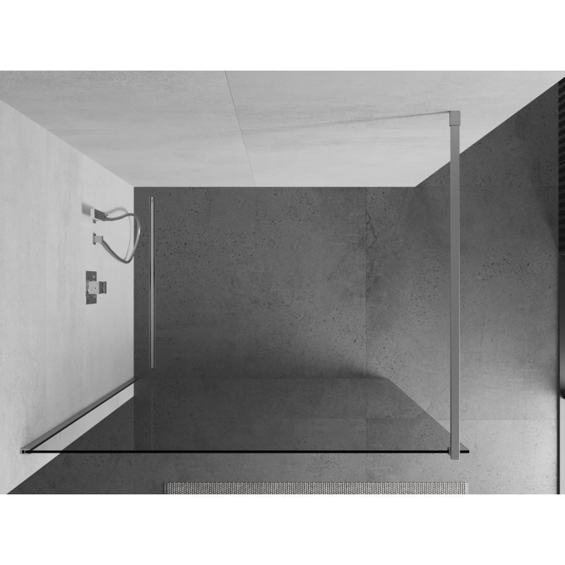 Mexen Kioto Duschwand Walk-in 50 x 200 cm, transparent 8 mm, Chrom - 800-050-101-01-00