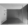 Mexen Kioto Duschwand Walk-in 50 x 200 cm, transparent 8 mm, Chrom - 800-050-101-01-00