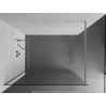 Mexen Kioto Duschwand Walk-in 70 x 200 cm, transparent 8 mm, Chrom - 800-070-101-01-00