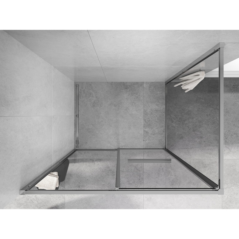 Mexen Linea Schiebedusche 120 x 85 cm, transparent, Chrom - 8E1-120-085-01-01