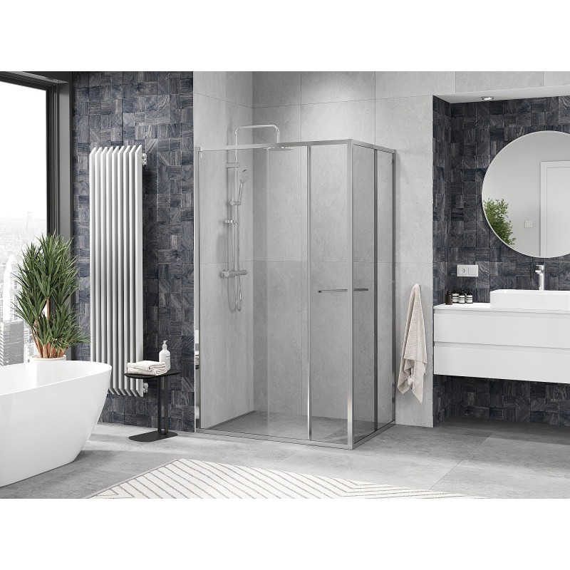 Mexen Linea Schiebeduschkabine 100 x 95 cm, transparent, Chrom - 8E1-100-095-01-01