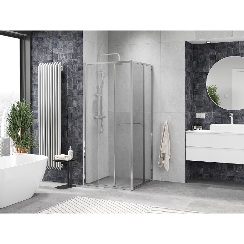 Mexen Linea Duschkabine Schiebetür 85 x 85 cm, transparent, chrom - 8E1-085-085-01-01
