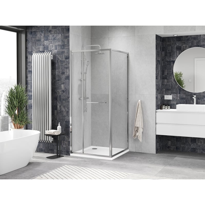 Mexen Linea Duschkabine Schiebetür 85 x 85 cm, transparent, chrom - 8E1-085-085-01-01