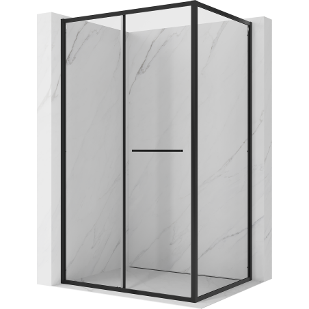 Mexen Linea Schiebeduschkabine 100 x 80 cm, transparent, schwarz - 8E1-100-080-70-70