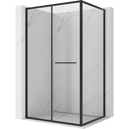 Mexen Linea schiebbare Duschkabine 95 x 85 cm, transparent, schwarz - 8E1-095-085-70-70