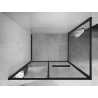 Mexen Linea Schiebeduschkabine 110 x 90 cm, transparent, schwarz - 8E1-110-090-70-70
