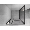 Mexen Linea Schiebeduschkabine 80 x 80 cm, transparent, schwarz - 8E1-080-080-70-70