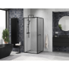Mexen Linea Schiebeduschkabine 95 x 95 cm, transparent, schwarz - 8E1-095-095-70-70