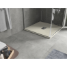 Mexen Hugo Quadratische Duschwanne SMC 100 x 100 cm, beige, Abdeckung aus Inox - 42691010-X