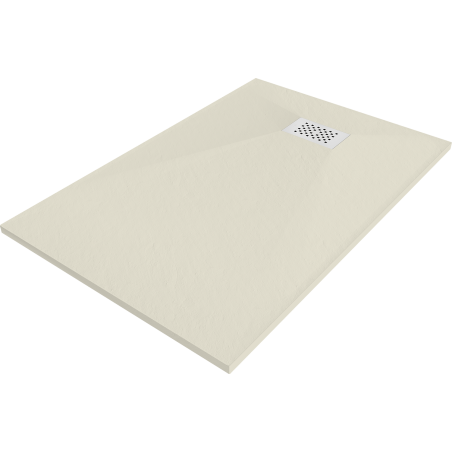Mexen Hugo rechteckige Duschwanne SMC 100 x 70 cm, beige, weiße Abdeckung - 42697010-W