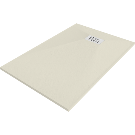 Mexen Hugo Rechteckige Duschwanne SMC 80 x 70 cm, beige, weiße Abdeckung - 42697080-W