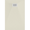 Mexen Hugo Rechteckige Duschwanne SMC 80 x 70 cm, beige, weiße Abdeckung - 42697080-W